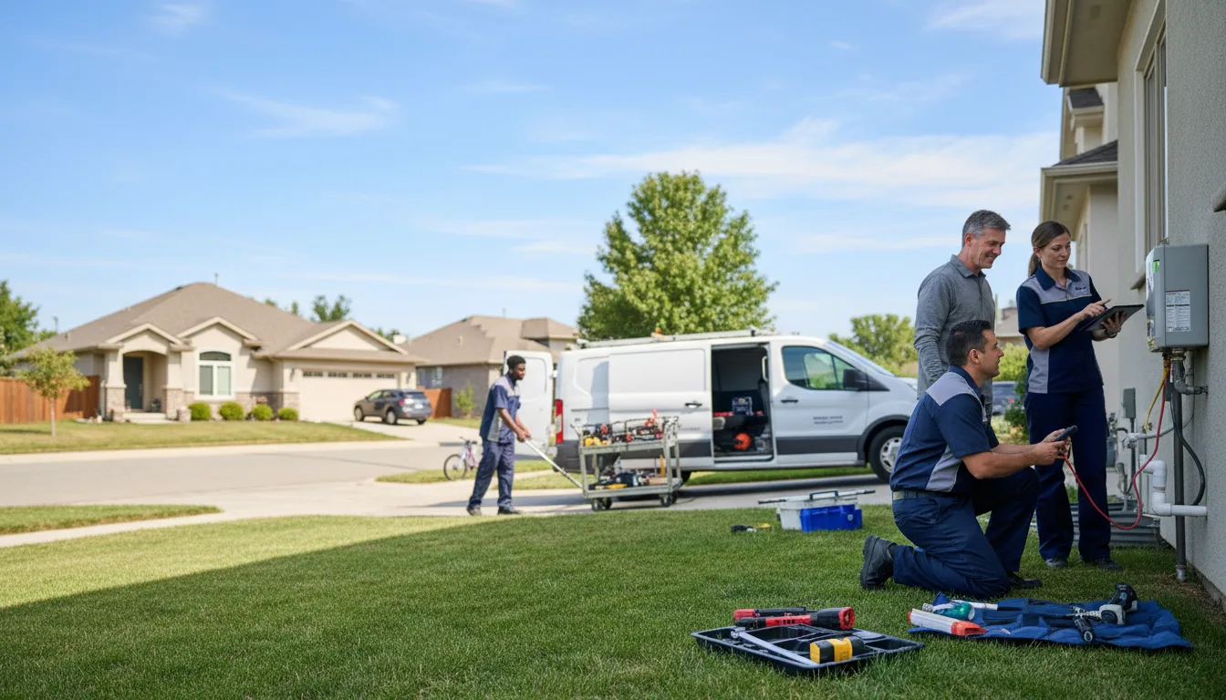 Tankless water heater service in Celeste, TX
